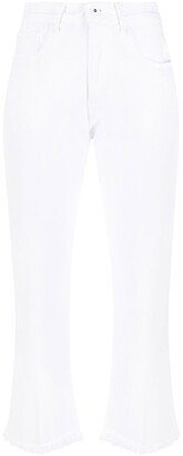 Kate Crop frayed-hem jeans