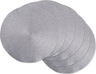 Metallic Round Woven Placemat, Set of 6