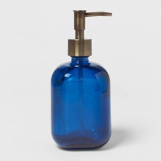 Recycled Glass Soap Pump Blue