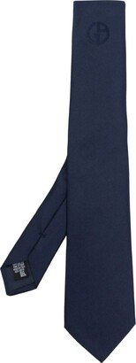 Logo-Embossed Silk Tie