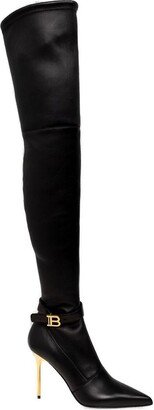 Thigh-High Pointed Toe Boots