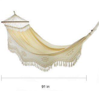 Handmade Cotton Tropical Nature Single Hammock