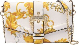 Baroque Printed Foldover Top Crossbody Bag-AA