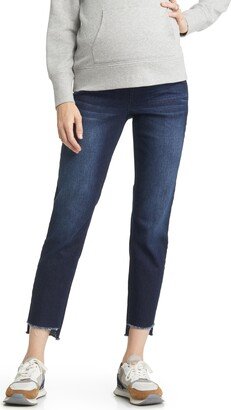 Over the Bump Step Hem Ankle Skinny Maternity Jeans