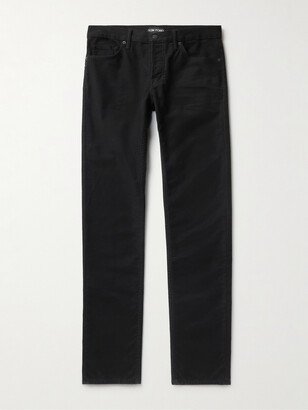 Slim-Fit Stretch-Cotton Moleskin Trousers