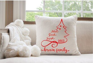 Personalized Family Pillow, Name Last Pillow Cover, New Year Pillowcase, Gift For