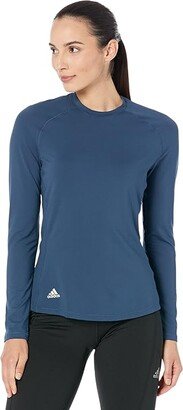 Long Sleeve Crew (Crew Navy) Women's Clothing