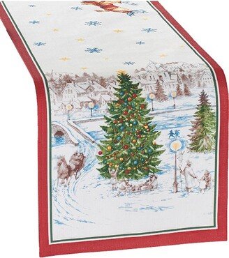 Santa's Snowy Sleighride Table Runner - 13