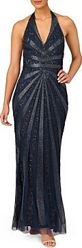 Beaded Halter Gown