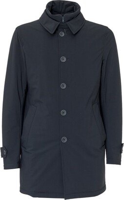 Buttoned Down High-Neck Coat