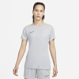 Women's Dri-FIT Academy Short-Sleeve Soccer Top in Grey