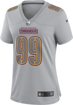 Women's NFL Washington Commanders Atmosphere (Chase Young) Fashion Football Jersey in Grey