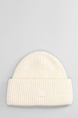 Hats In Beige Wool-AC