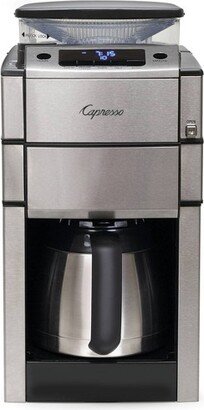 10-Cup Coffee Maker with Burr Grinder/Thermal Carafe – Stainless Steel CoffeeTEAM 488.05