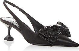 Women's Calzature Donna Bow Embellished Slingback Pumps