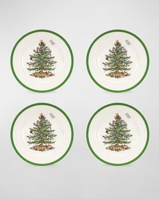 Christmas Tree Set of 4 Salad Plates