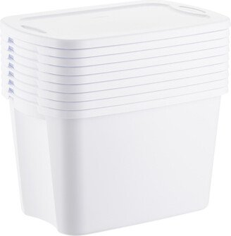 Case of 9 - 10 Gallon Tote Box White