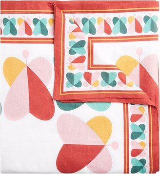 Large Geometric-Print Tablecloth