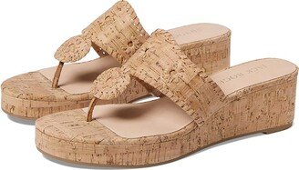 Jacks Mid Wedge Cork (Cork/Cork) Women's Shoes