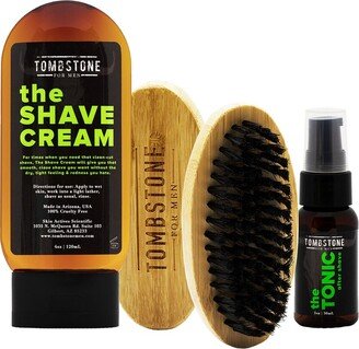 Tombstone For Men The Tonic After Shave & The Shave Cream Kit W/ The Beard Brush