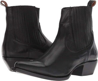 Sacha Chelsea (Black Polished Soft Full Grain) Women's Boots