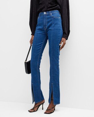 Lucia Flared Split Jeans