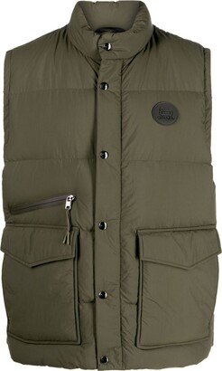 High-Neck Padded Gilet-AK