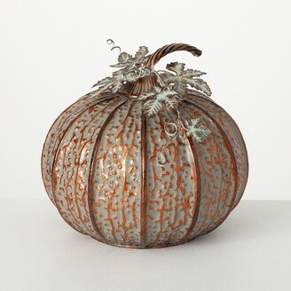 Sullivans Textured Metal Round Pumpkin