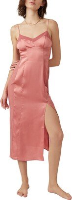 City Cool Satin Slipdress