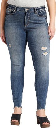 Suki Distressed Chew Hem Skinny Jeans