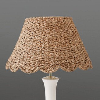 Scalloped Seagrass Lamp Shade 18