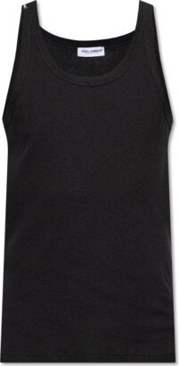 Tank Top With Logo - Black