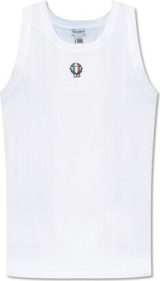 Sleeveless T-shirt - White