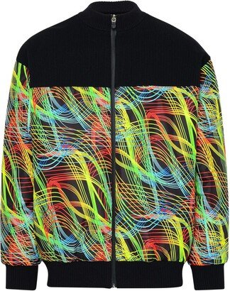 Multicolor Nylon Bomber Jacket