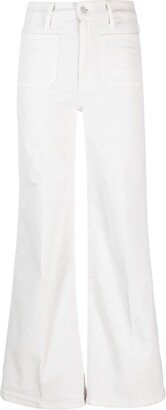 Flared Cotton Trousers