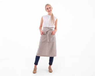 Linen Cafe Apron, Half Classic Apron