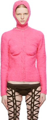 Sinéad O’Dwyer Pink Cup Shaping Cardigan