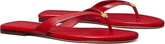 Capri Leather Flip-Flop (Tory Red) Women's Shoes