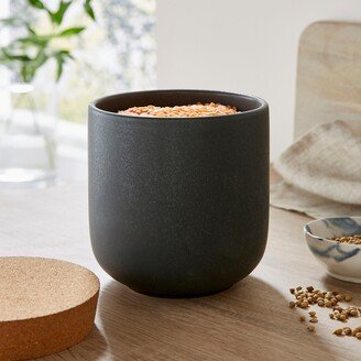 The Edited Life Edited Life Urban Reactive Canister with Cork Lid Small Dark Grey