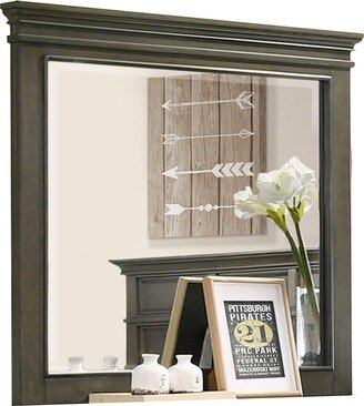 Galaxy Home Furnishings Cottage Contemporary Style Mirror Made with Wood - Cottage Mirror in Gray