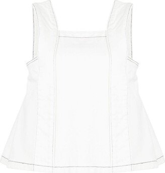 Cotton Sleeveless Cropped Top