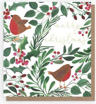 Festive Robins Christmas Card