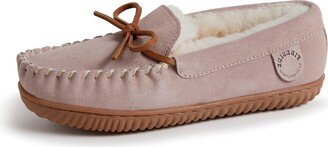 Fireside by Dearfoams womens Alice Springs Shearling Water Resistant Indoor/Outdoor Moccasin Slipper