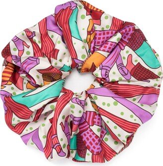 graphic-print Giga scrunchie