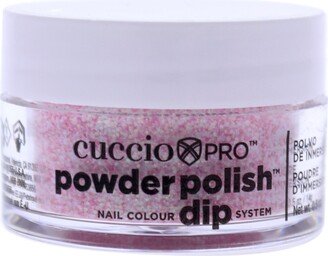 Pro Powder Polish Nail Colour Dip System - Soft Pink Glitter by Cuccio Colour for Women - 0.5 oz Nail Powder