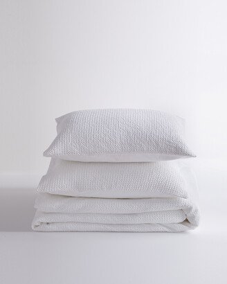 Organic Luxe Waffle Duvet Cover Set