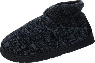 Mens Indoor/Outdoor Faux Fur Lined Bootie Slippers