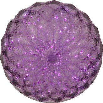 30-LED 6-inch Purple Outdoor Crystal Ball