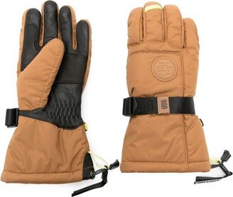 Logo-Patch Panelled Gloves-AC