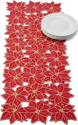 Poinsettia Cut Work Poinsettia Centerpiece Runner